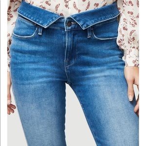 Frame Denim Le high Straight Fold Over Jeans